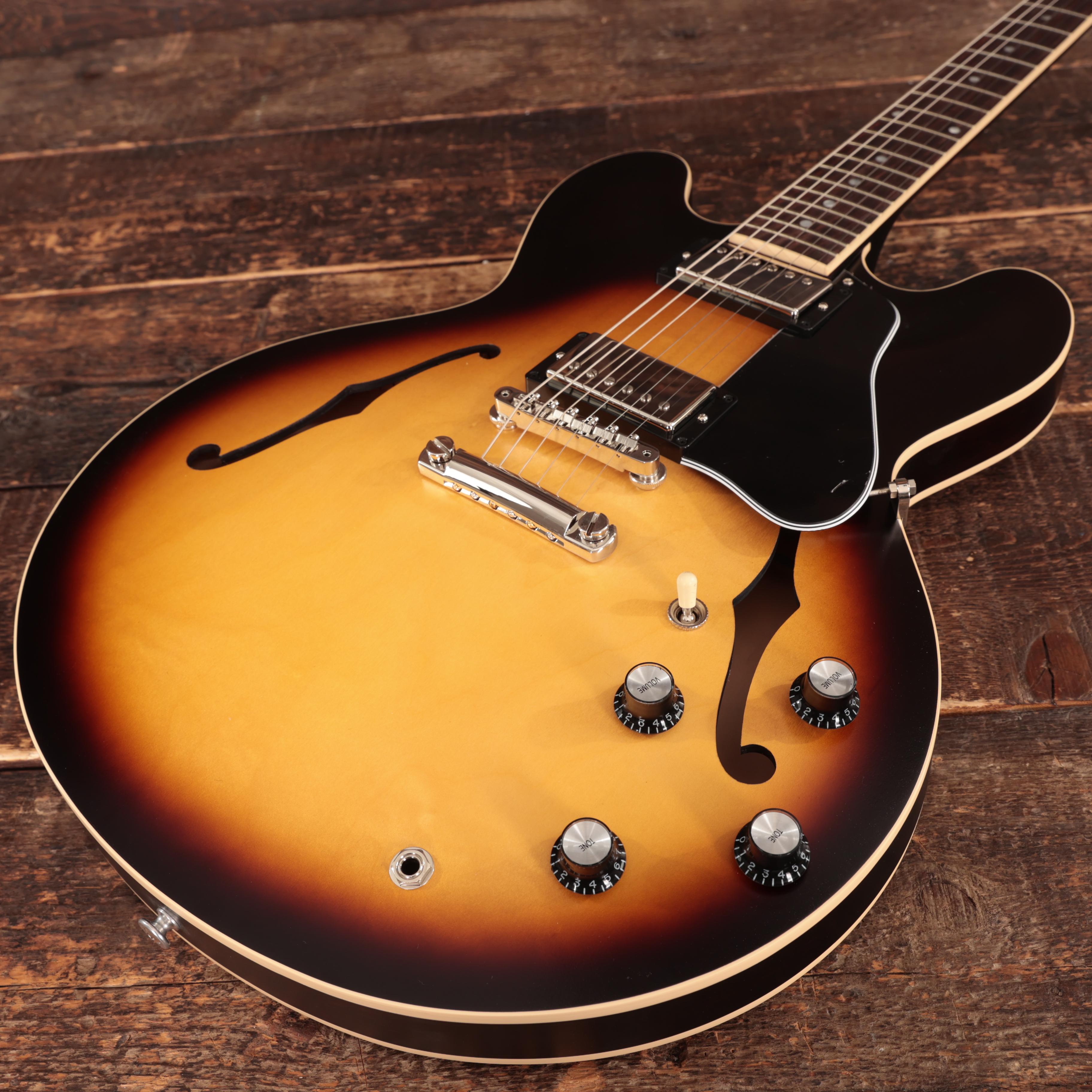 Gibson USA ES-335 Satin in Satin Vintage Burst - Andertons Music Co.